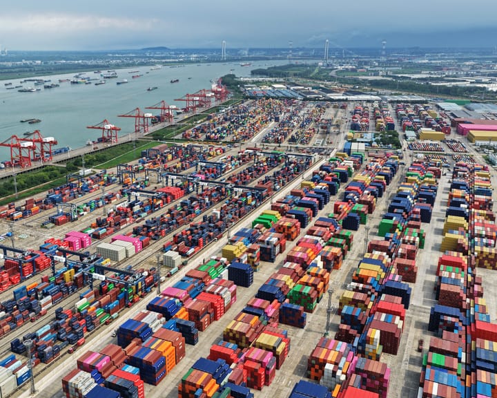 "Chinese exports slow amid US tariff disputes"