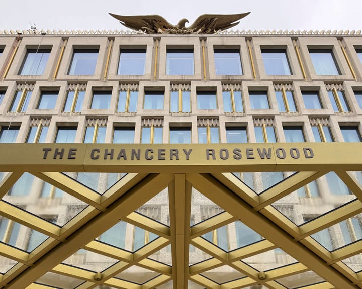 "Inside the opulent hotel that was once the US embassy: a symbol of the new world order"