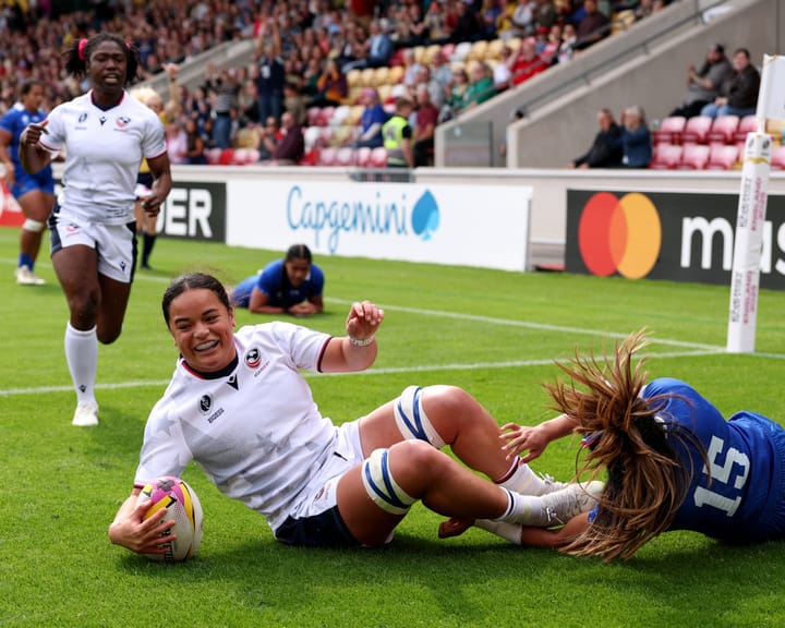 "USA dominates Samoa with 10 tries, quarter-final fate uncertain"