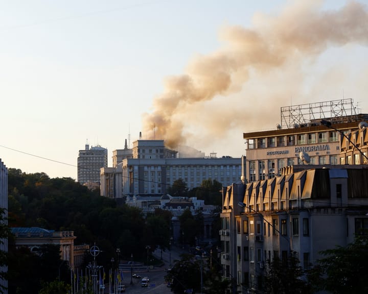 "Child, two others dead as Russian strike hits Kyiv, ignites government building fire"