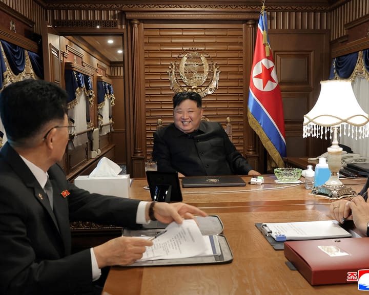Kim Jong-un heads to Beijing in armored train for military parade
