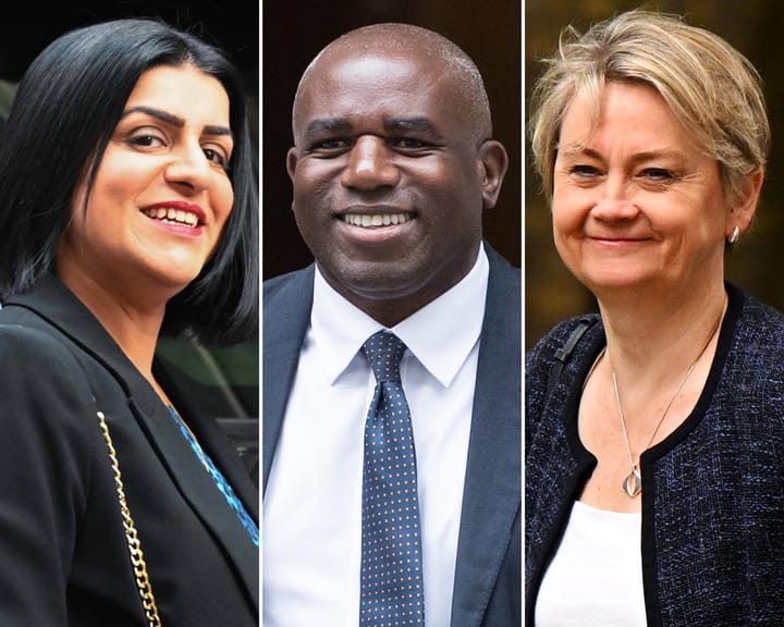 "Starmer's top cabinet changes following Rayner's departure"