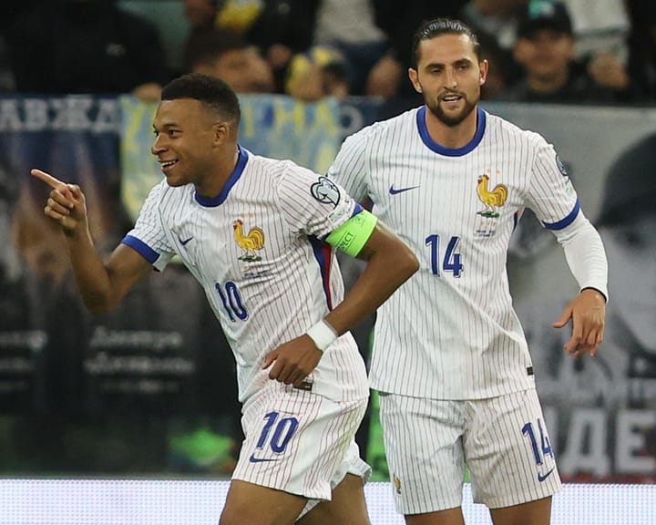 Mbappé leads France past Ukraine while Italy hits stride under Gattuso