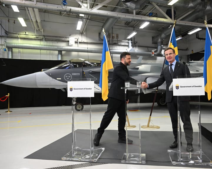 "Ukraine could receive Gripen jets funded by seized Russian assets"