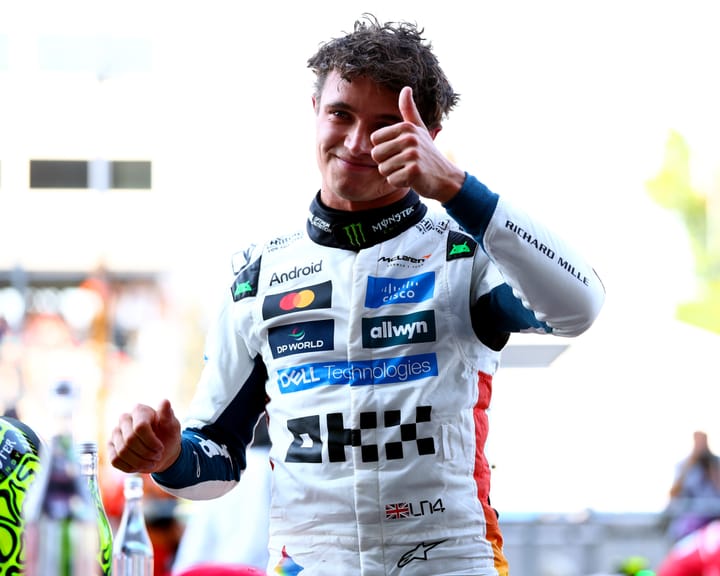 "Lando Norris takes Mexico GP pole; Piastri struggles in qualifying"