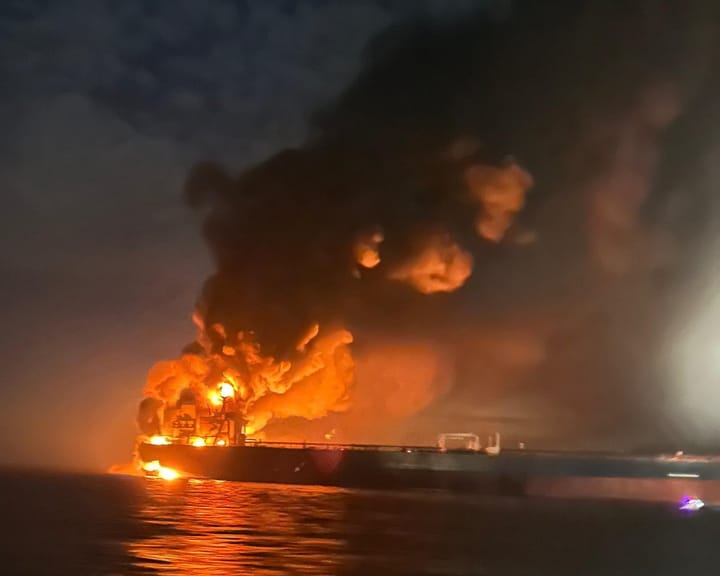 Ukrainian Sea Drones Attack Two Russian Oil Tankers in Black Sea