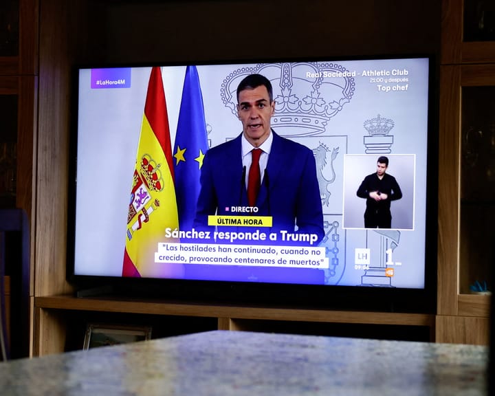 Sánchez reaffirms “No to war” stance after Trump threatens to halt trade with Spain