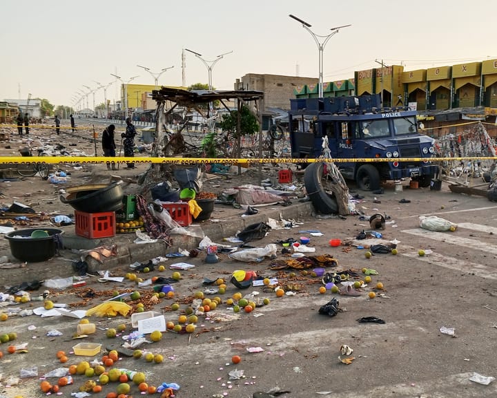 At least 23 Dead in Suspected Suicide Attacks in Nigeria's Northeast.