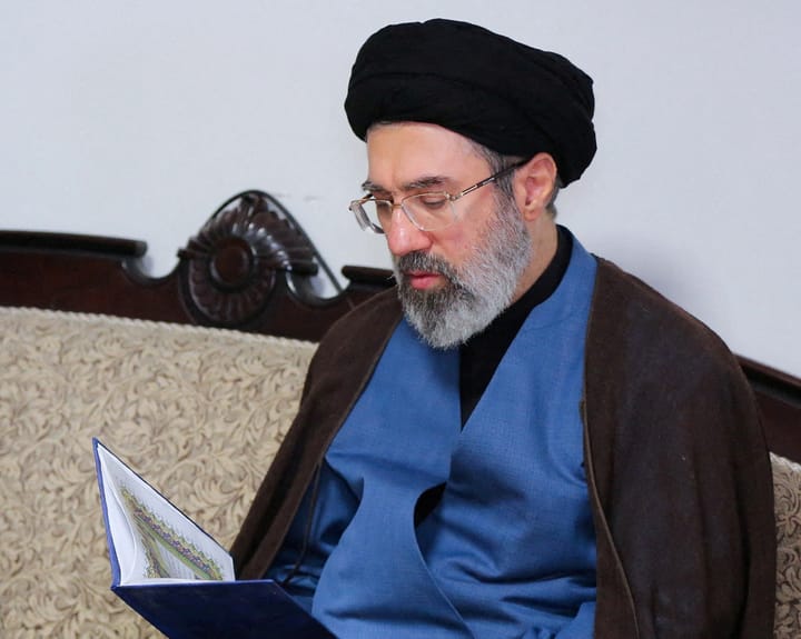 Mojtaba Khamenei, son of ex‑supreme leader, poised to become Iran’s next president.