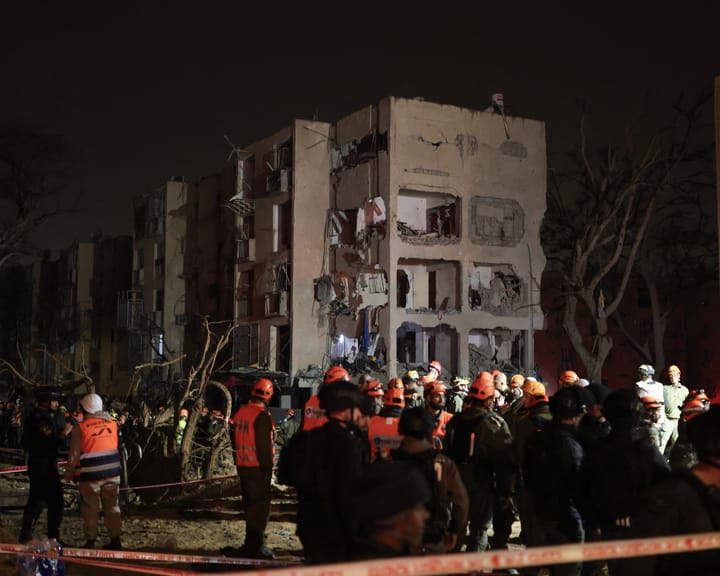 Nearly 100 injured as Iranian missiles strike southern Israel