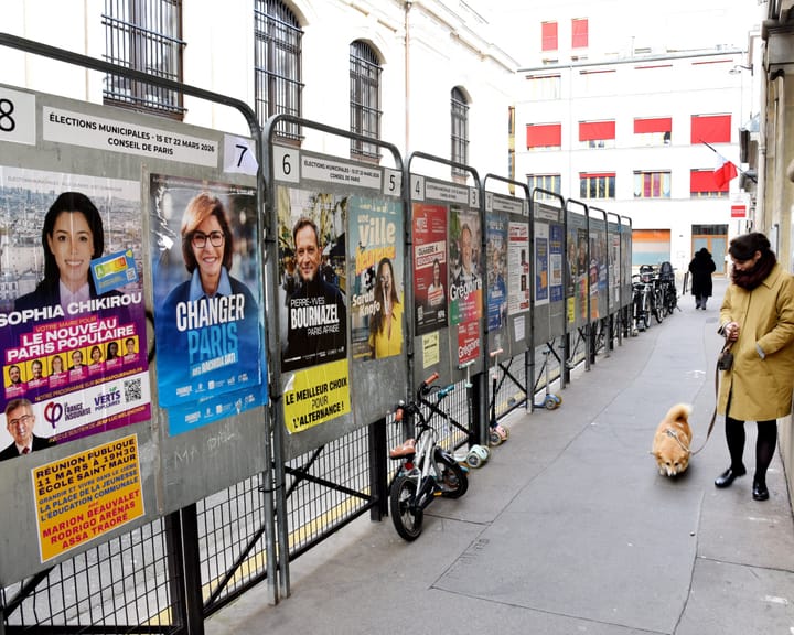 Canine-themed promises of free drinks and subsidized vet care dominate Paris mayoral race
