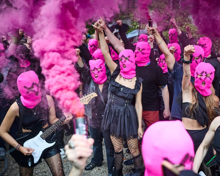 Pussy Riot demonstration shuts down Russian pavilion at Venice Biennale