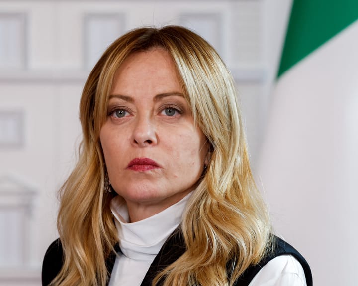 Giorgia Meloni urges public to think before sharing after AI-generated lingerie photo of her spreads online.