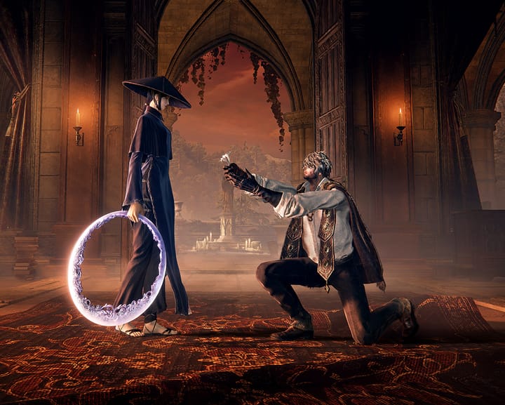 Elden Ring creator Hidetaka Miyazaki discusses how ruin and decay in a damaged world can unite players and spark rebirth.