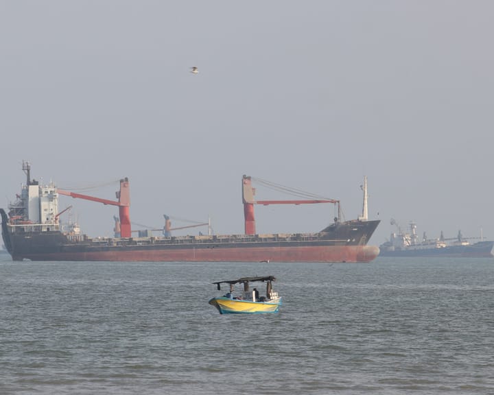 Container vessel sinks near Strait of Hormuz following increase in Iranian attacks.
