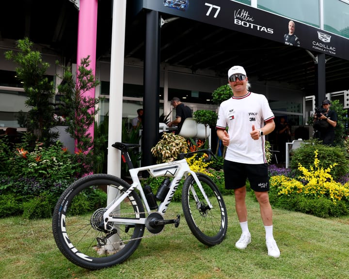Bottas Shares Wild Cycling Adventures: Lizard Leaps and Python Dodges on Epic Journey
