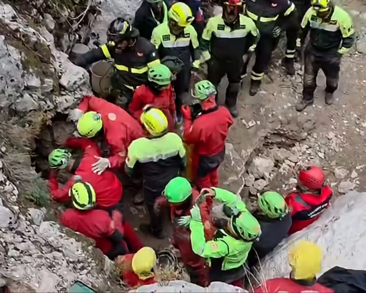 Man Freed from Sardinian Cave After 26-Hour Rockslide Ordeal