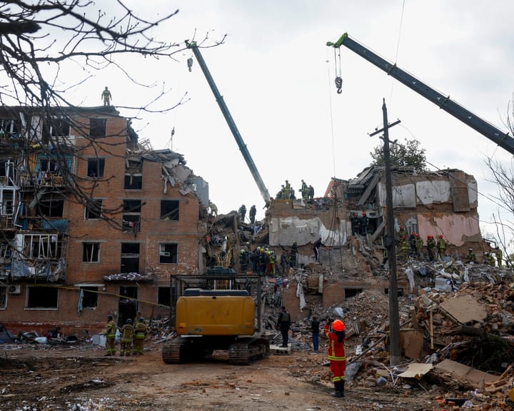 Ukraine Reports Russia Bombed Apartment Building Coinciding with Putin's Birthday