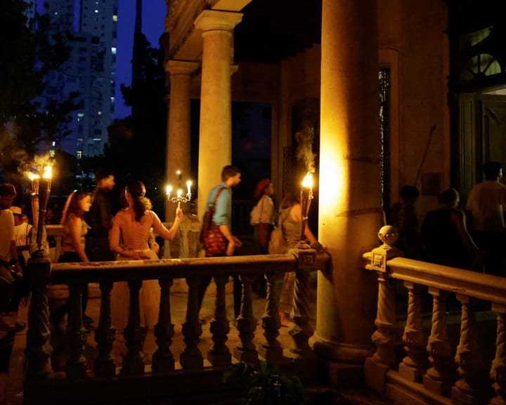 Illuminated Theater in Havana – A Photographic Journey